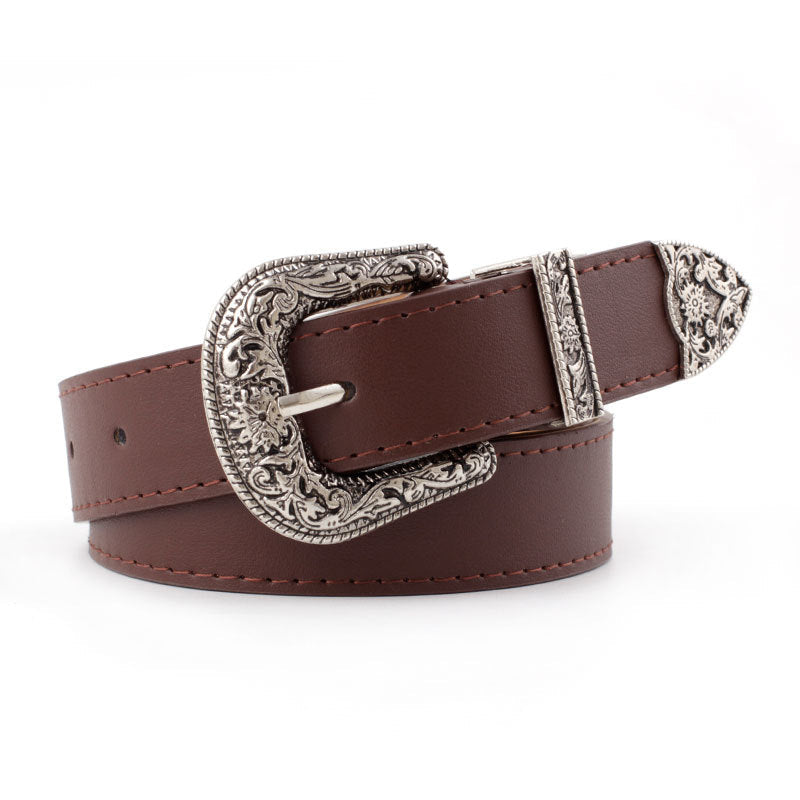 E4221# Women Cow Leather Belt