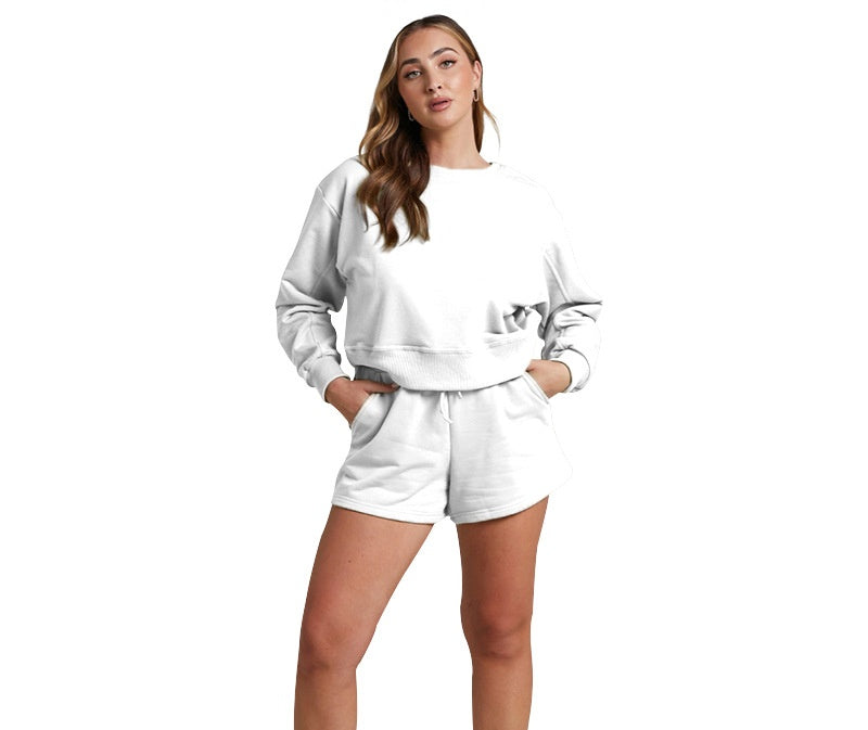 167# AL Sweatshirt Shorts Set