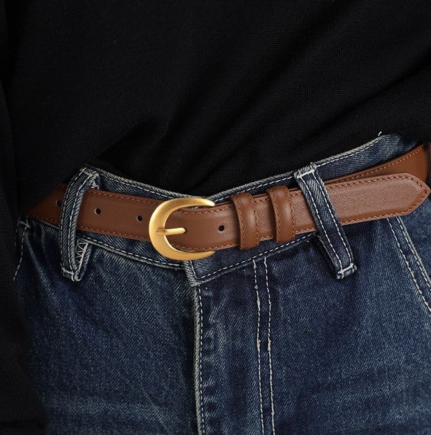 E3662# Cow Leather Belt