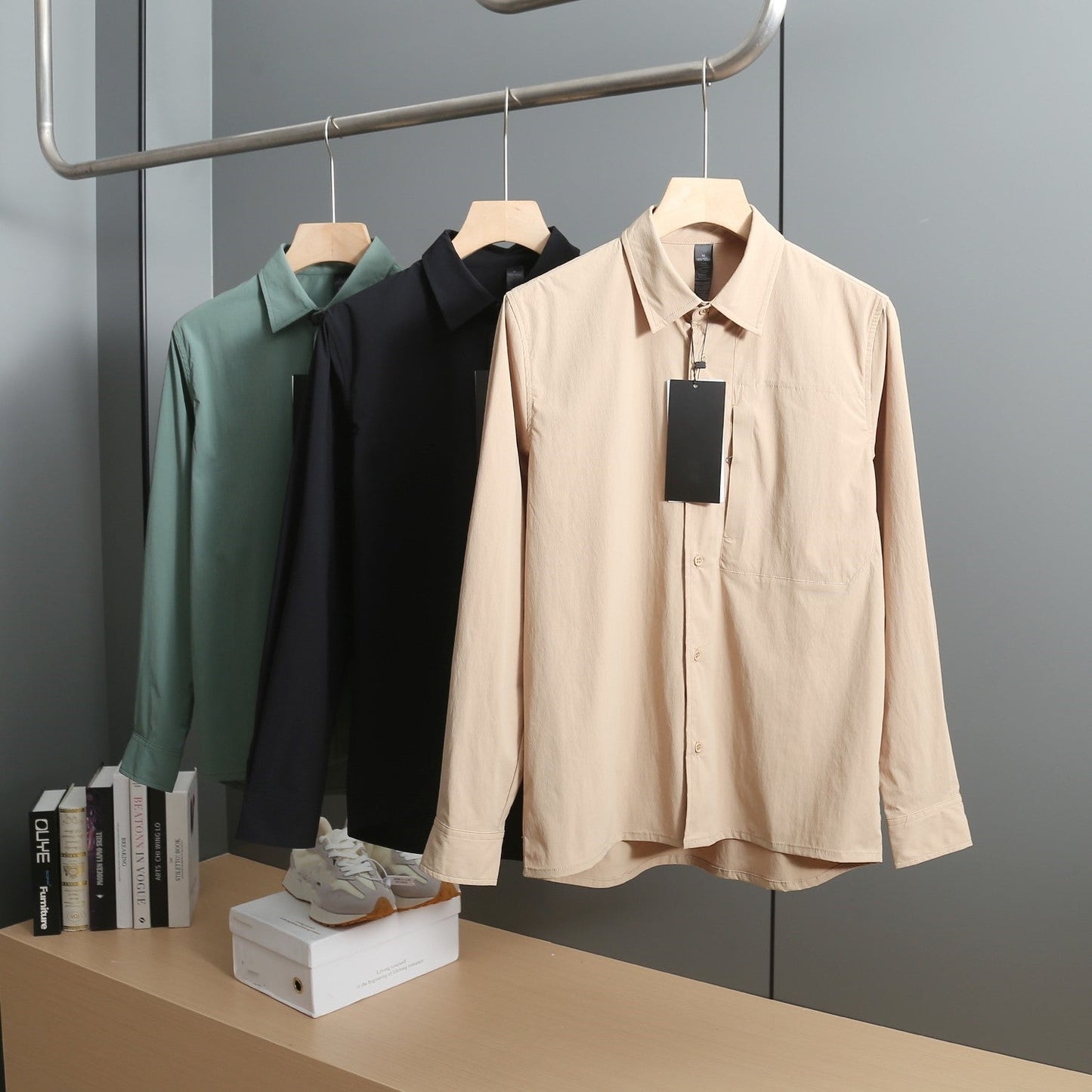 L3351# GX Men Long Sleeve Shirts