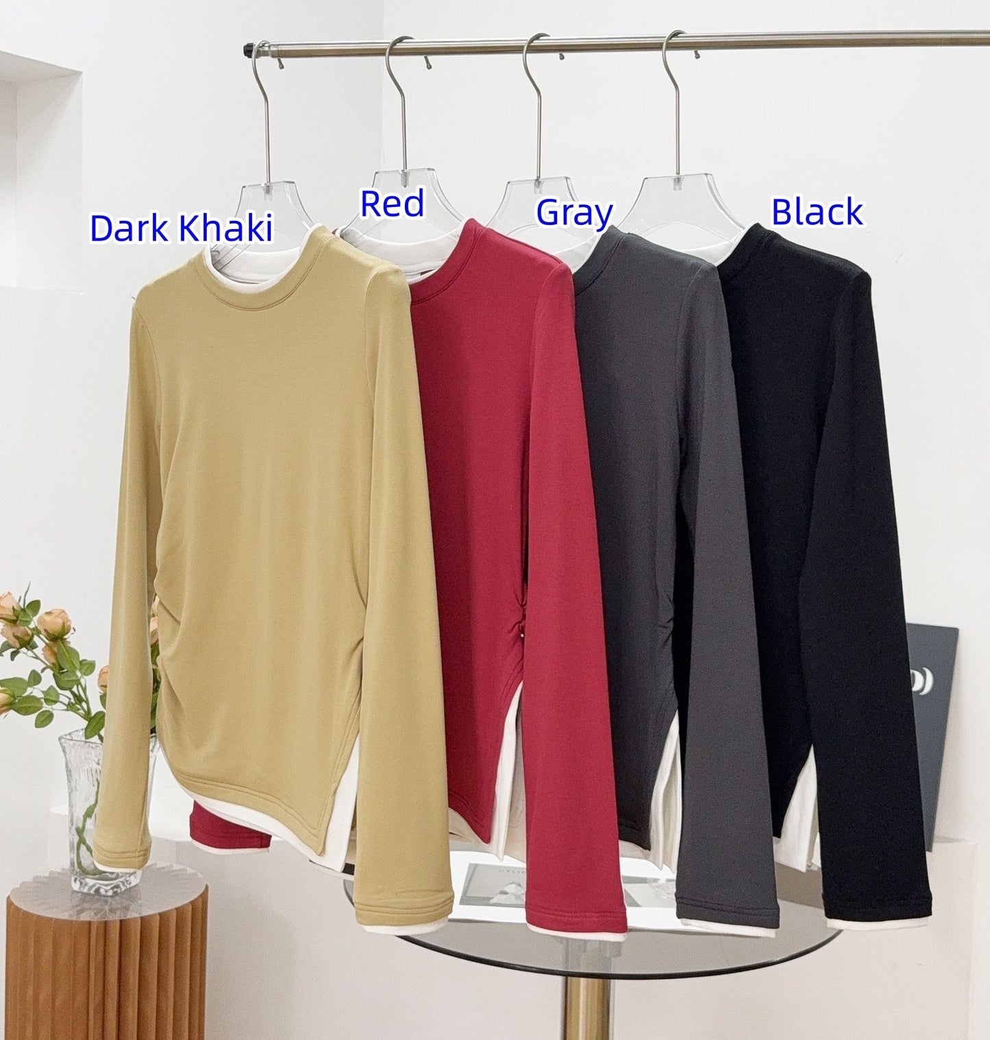 L4059# XY Women Long Sleeve Shirts