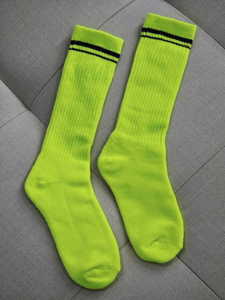 617# A 18cm mid-length cotton socks