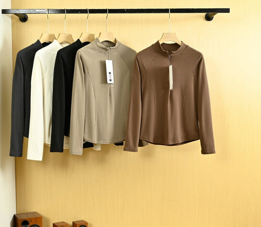 L3565# GX Women Light Fleece Long Sleeve Shirts