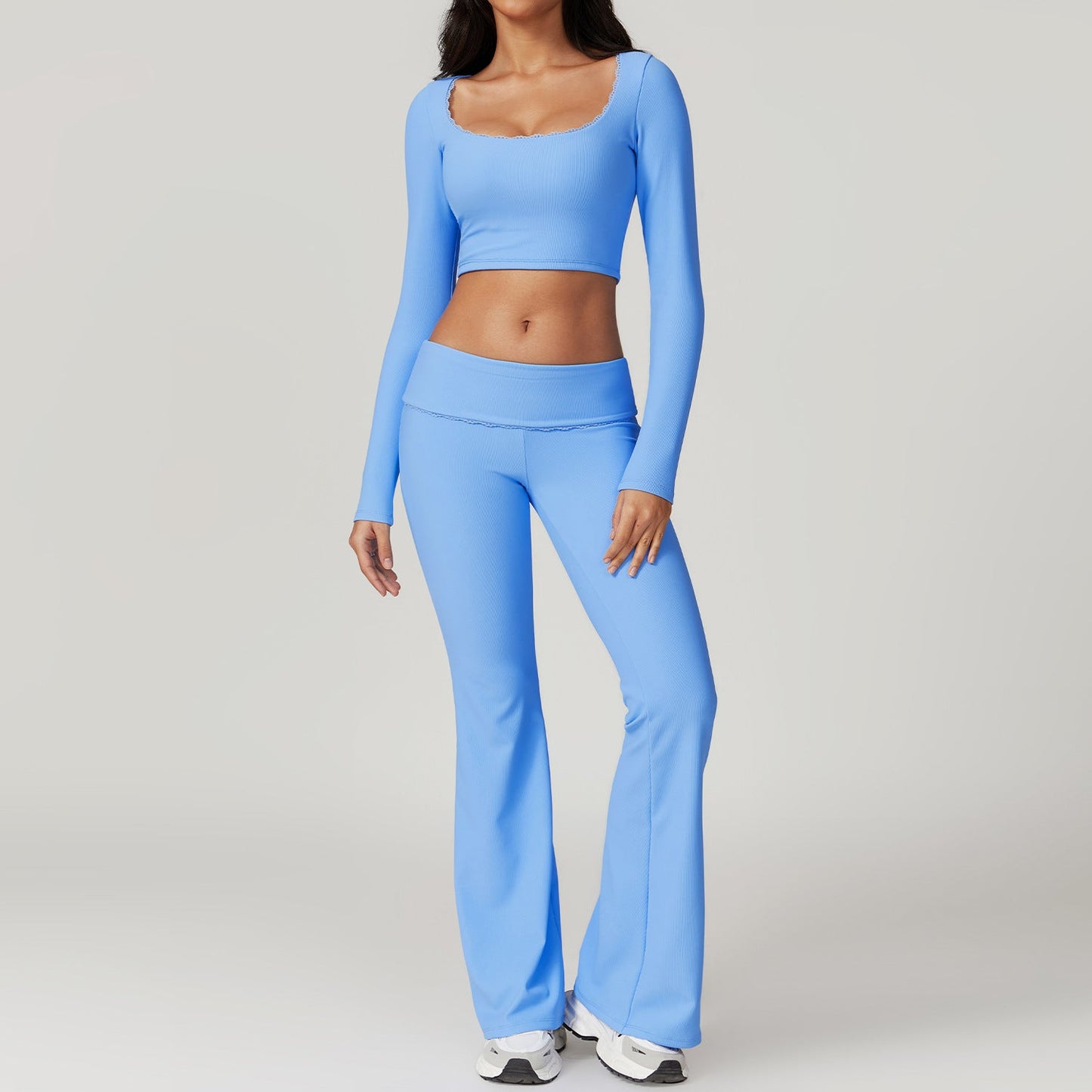 530# A Women Yoga Shirts And Pants Set