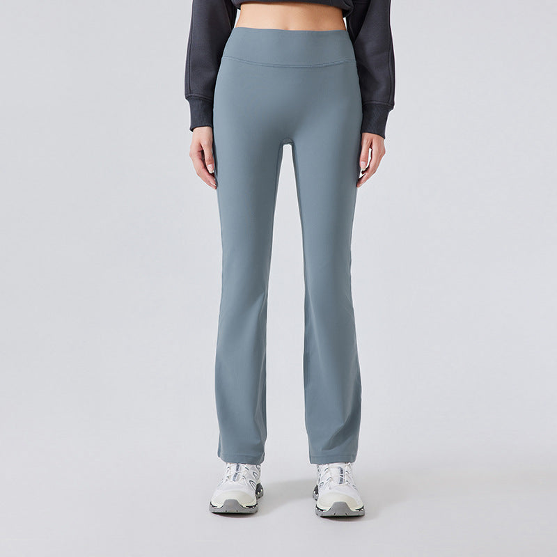 L3350# Women Fleece Bell Botton Pants