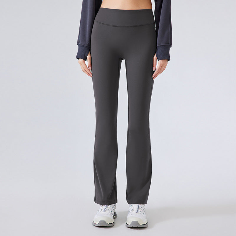 L3350# Women Fleece Bell Botton Pants