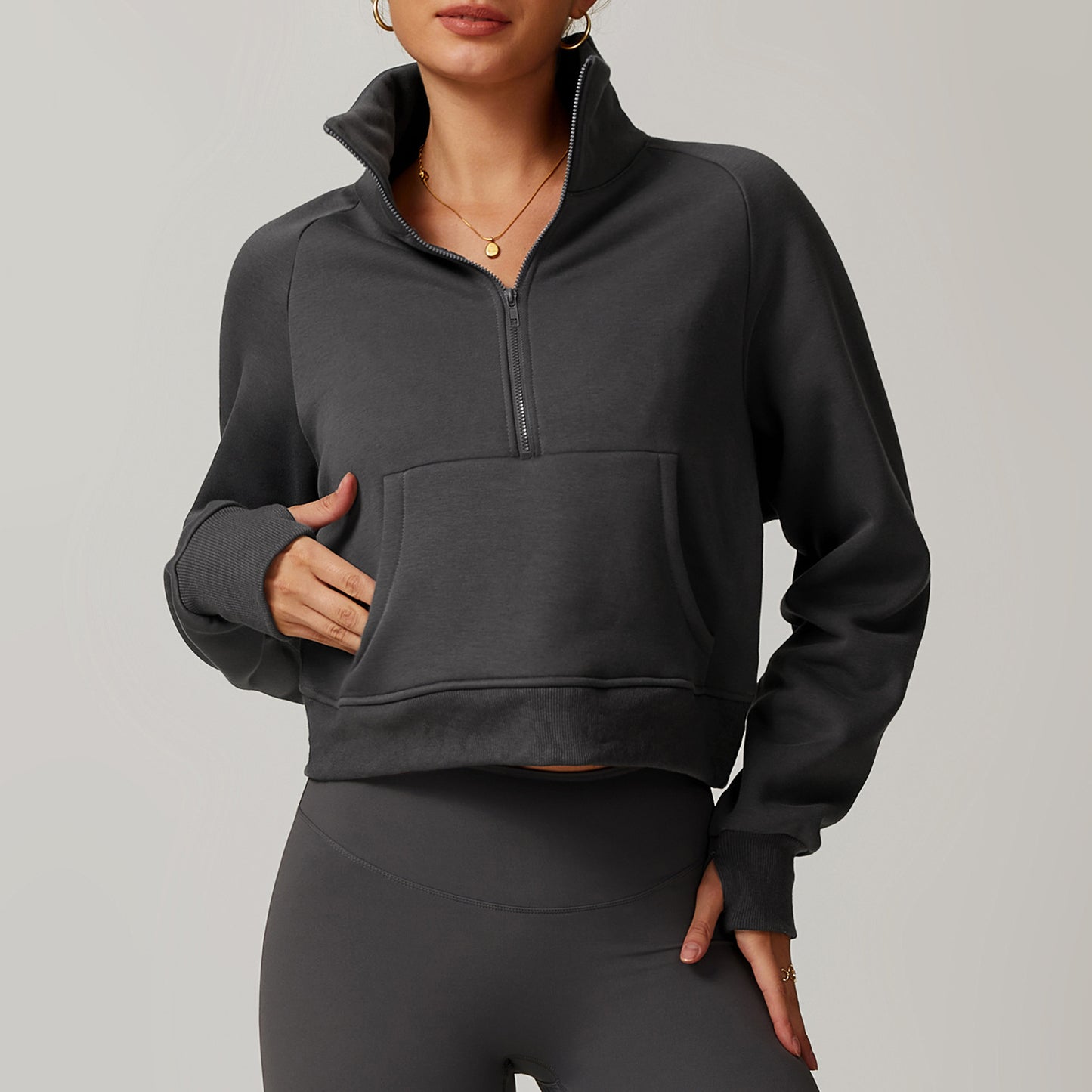 L3691# Women Polar Fleece Sweatshirt