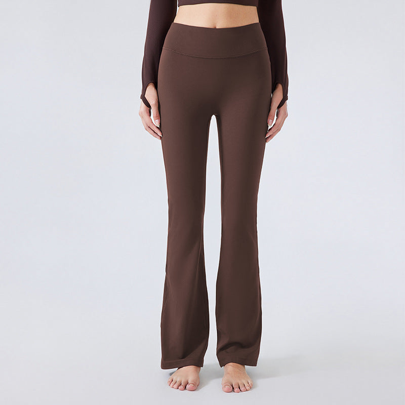 L3350# Women Fleece Bell Botton Pants