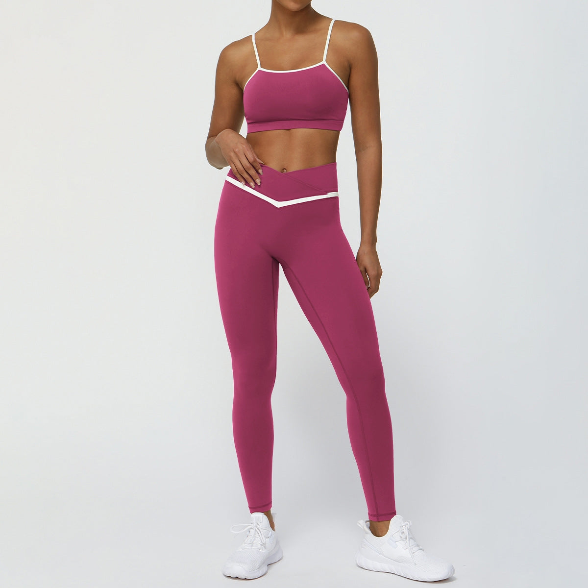 504# A Women Yoga Bra Pants Set