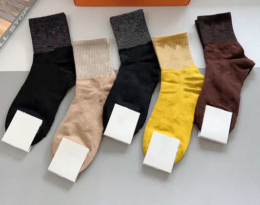 E3768# Unisex Socks 5Pairs/Set