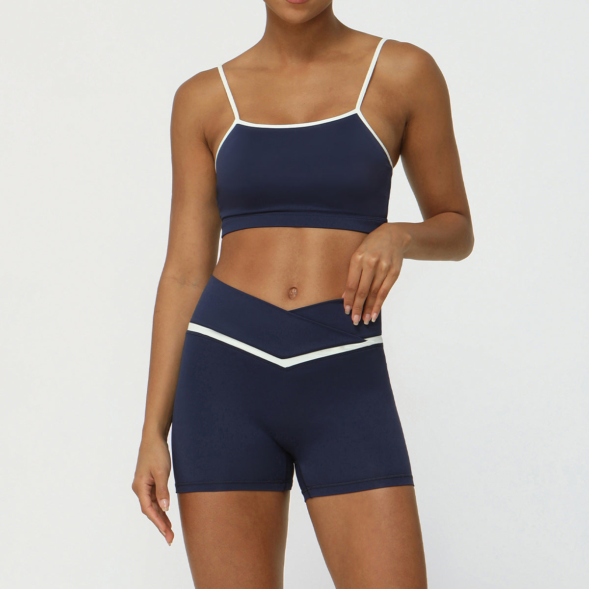 503# A Women Yoga Bra Shorts Set