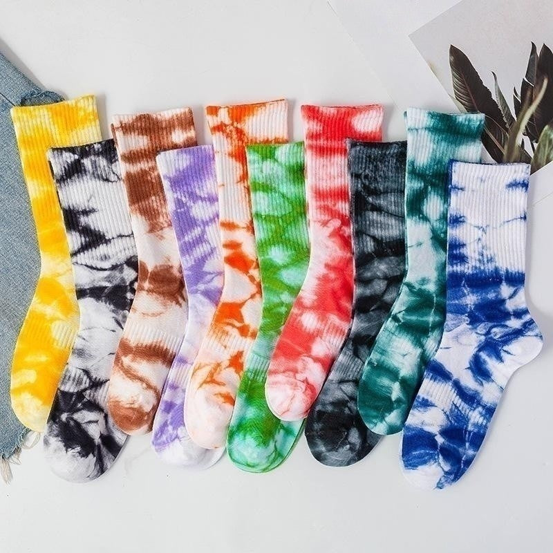 2049# Tie Dye Socks 3pair/set