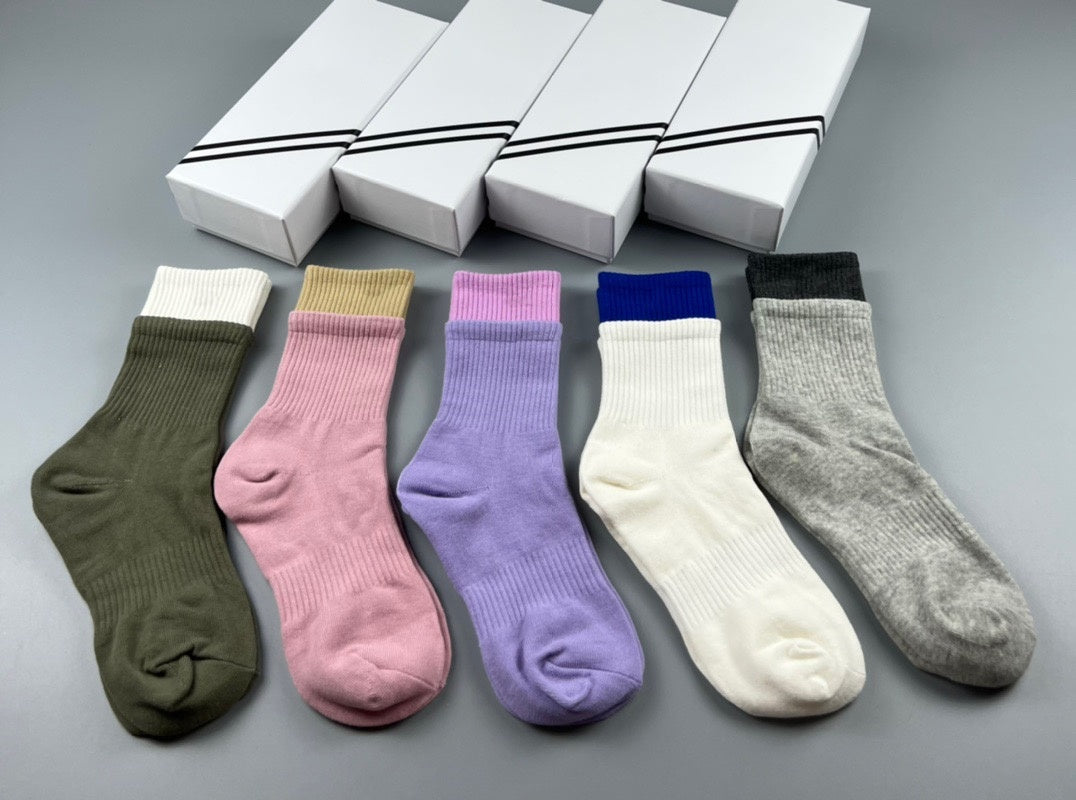 625# A Cotton Sports Socks 5Pairs/Set