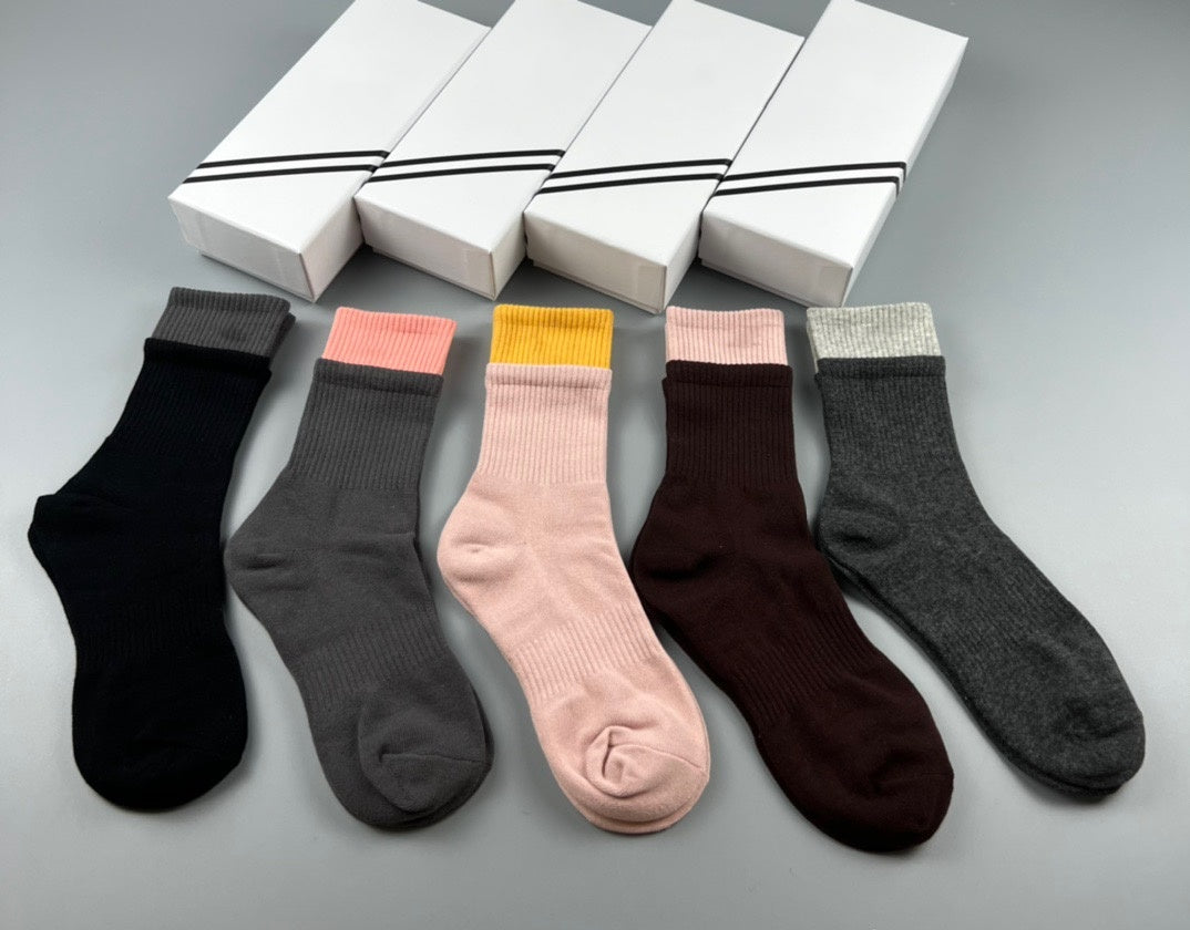 625# A Cotton Sports Socks 5Pairs/Set