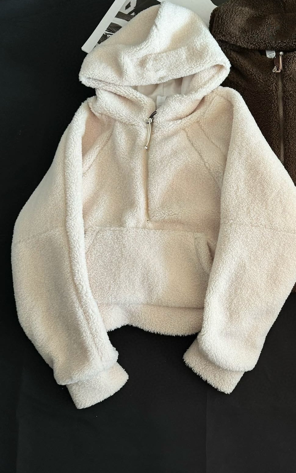 L3971# GX Lamb Wool Half-zip Hoodies