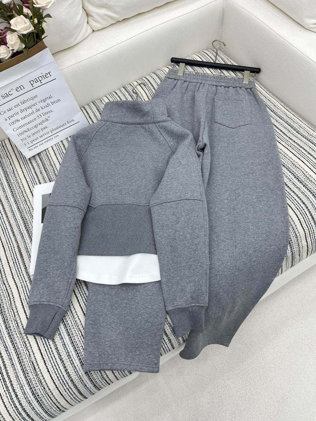 L3913#GX Women Fleece Hoodie Pants Set